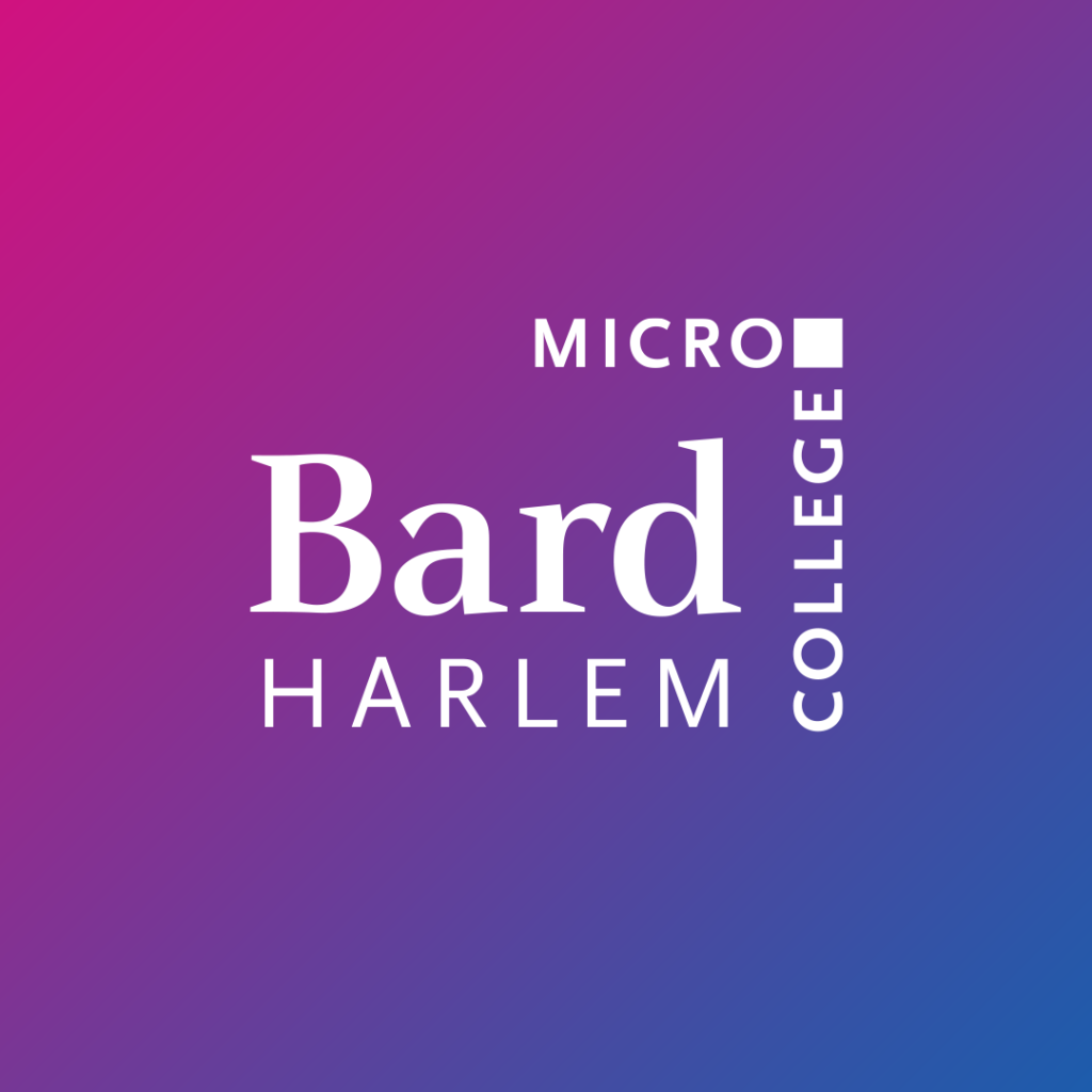 Bard Harlem Microcollege Logo on gradient background