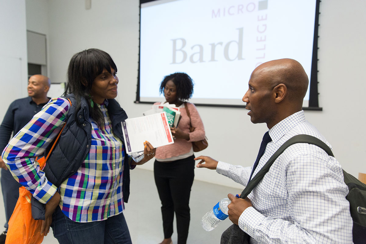 Microcollege informational event at Brooklyn Public Library