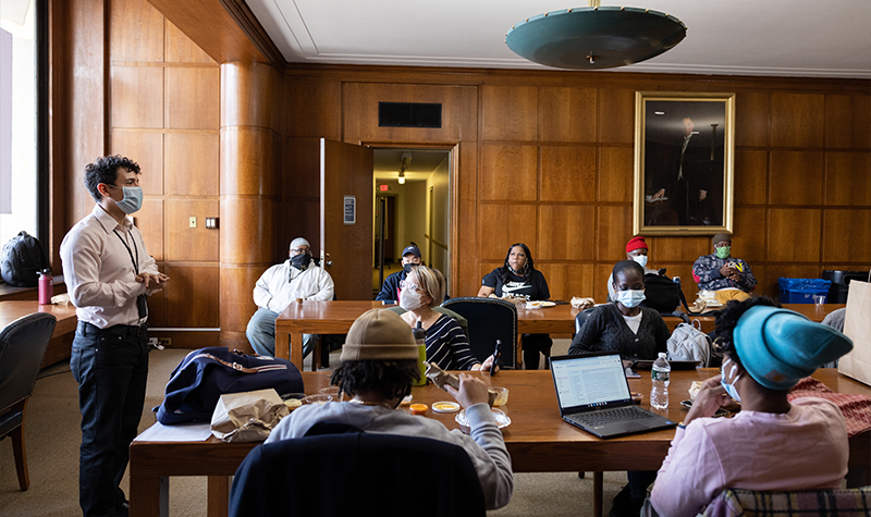 Interior of Brooklyn Microcollege at BPL.