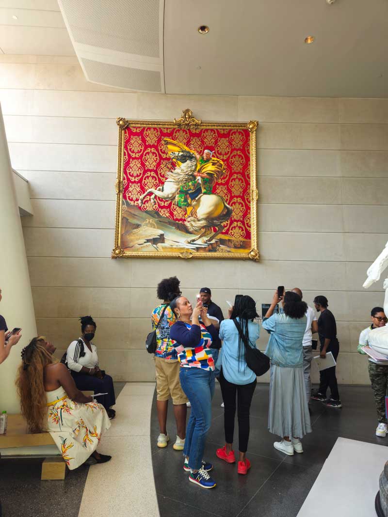 Students on a field trip to a museum.